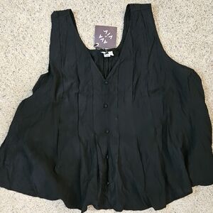 Black Sleeveless Women's Top